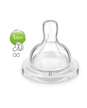 Philips Avent SCF632/27 Silicon 2 Teats 1 Month+