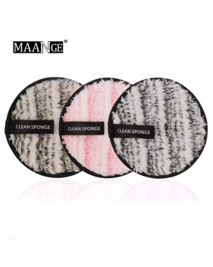 Maange 1pc Make Up Remover Microfiber Facial Makeup Puff Reusable Double-side Face Cleansing Towel Cloth Pad Mag 5701