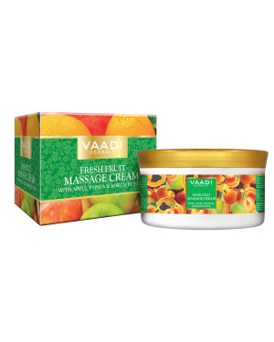 Vaadi Herbals Fresh Fruit Massage Cream With Apple, Orange, Papaya & Kokum Butter 150g