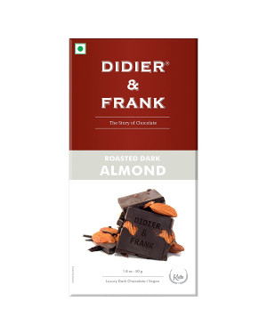 Didier & Frank Roasted Almond Dark Chocolate, 50g