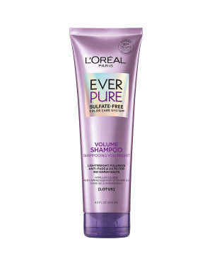 L'Oreal Paris EverPure Volume Sulfate Free Shampoo for Color-Treated Hair, Volume