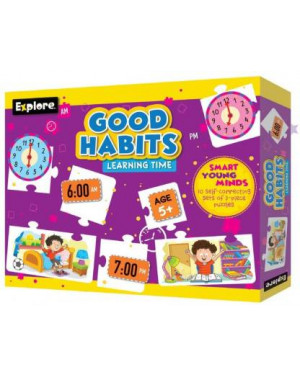 Explore Good Habits Learning Time Puzzle Game for Girls and Boys