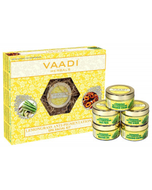 Vaadi herbals Lemongrass Anti – Pigmentation SPA Facial Kit with Cedarwood Extract – 270 g