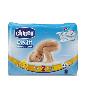 Chicco Dry Fit Advanced Diapers Mini Size - 25 Pieces