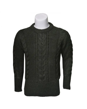 Knitted Sweater For Men- Army Green
