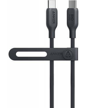 Anker 543 USB C to USB C Cable (140W 3ft), USB 2.0 Bio-Based Charging Cable for MacBook Pro 2020, iPad Pro 2020, iPad Air 4, Samsung Galaxy S23+/S23 Ultra/S22 Ultra (Phantom Black)