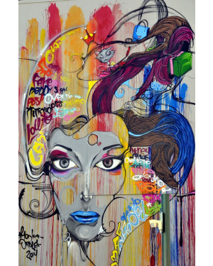 Abstract Canvas Print Wall Art - 39