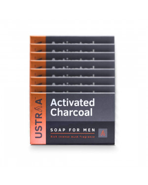 Ustraa Soap-Activated Charcoal-100g (Pack of 8)