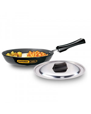 Hawkins Hard Anodised Frying Pan With SS Lid -AF22S
