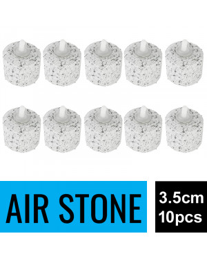 Air Stone For Aeration In Aquarium 3.5cm x 3cm 10pcs