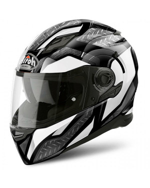 Airoh Movement-s Steel White Gloss Full Face Motorcycle Helmet(mvstt38)