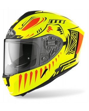 Airoh Spark Vibe Yellow Matt Full Face Motorcycle Helmet