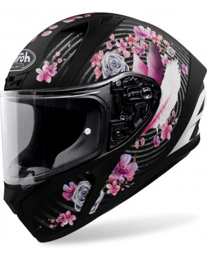 Airoh Valor Mad Motorcycle Helmet (Vam54) - Matte Black/pink