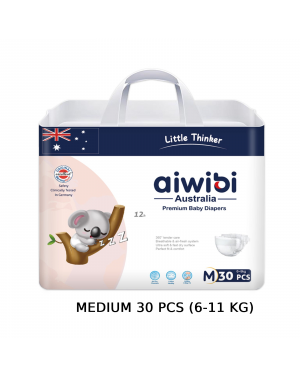 Aiwibi Australian Disposable Breathable Baby Diapers with Tape - M30 Tape