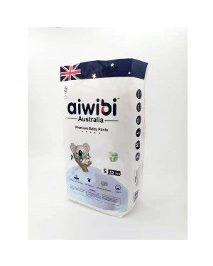 Aiwibi Australian Disposable Breathable Baby Diapers With Elastic Waistband - S52