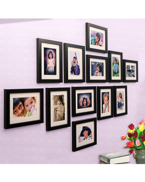 Ajanta Royal Classic set of 12 Individual Photo Frames (12-6x8 Inch) (Black)