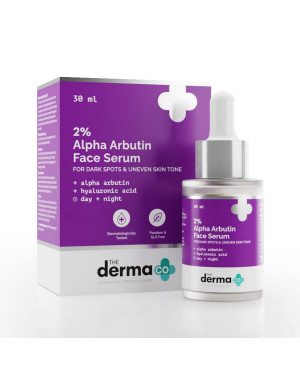 The Derma Co 2% Alpha Arbutin Face Serum for Dark Spots & Uneven Skin Tone - 30 ml(dermaco)