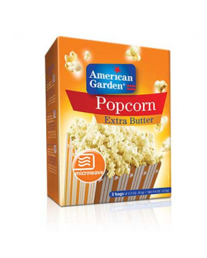 American Garden Microwave Popcorn, Extra Butter