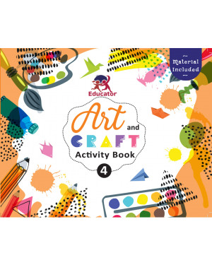 Art and Craft Activity Book 4 for 7-8 Year old kids with free craft material by Team Pegasus