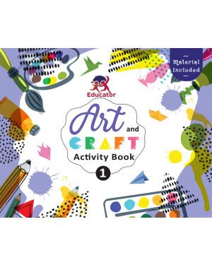 Art and Craft Activity Book 1 for 4-5 Year old kids with free craft material by Team Pegasus