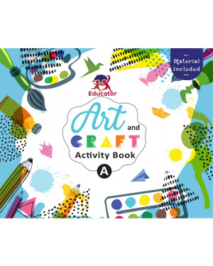 Art and Craft Activity Book A for 3-4 Year old kids with free craft material by Team Pegasus