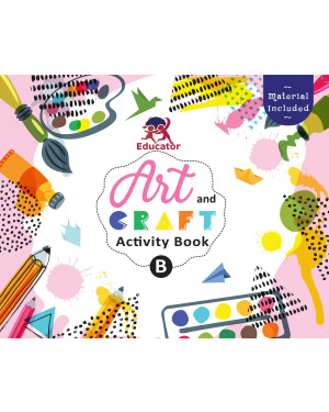 Art and Craft Activity Book B for 3-4 Year old kids with free craft material by Team Pegasus