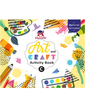 Art and Craft Activity Book C for 3-4 Year old kids with free craft material by Team Pegasus