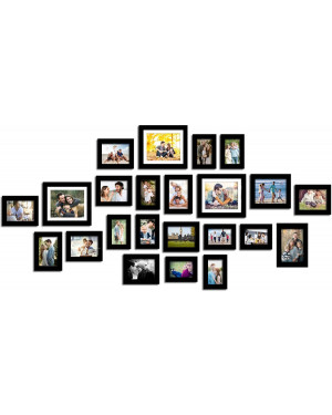 Art Street Extravagant Wall Picture Frame Set of 23 Picture Frames for Living Room (Multiple Size, Black)