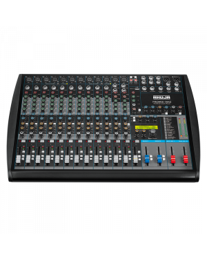 Ahuja PROMIX-1442 | With Built-in MP3 Player, 48V Phantom Supply on all Channels AC Operation with 24 Digital Effects, 2 Group Outputs