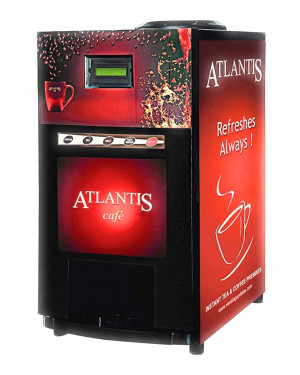 ATLANTIS Cafe Mini Tea and Coffee 2 Lane Vending Machine