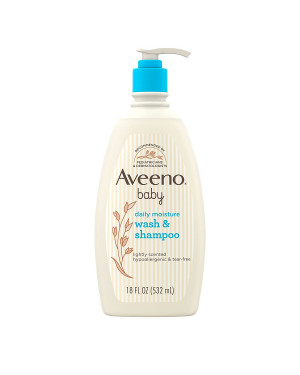 Aveeno Baby Daily Moisture Wash & Shampoo Lightly Scented
