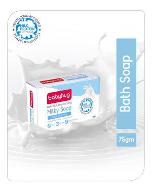 Babyhug Milk Protein Formula Daily Rich Moisturizing Milky Soap -75 gm