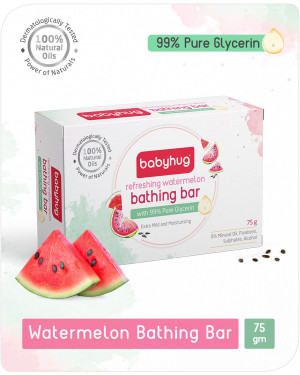 Babyhug Refreshing Watermelon Bathing Bar -75 gm
