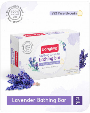 Babyhug Soothing Lavender Bathing Bar -75 gm