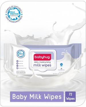Babyhug Daily Moisturising Baby Milk Wipes-72