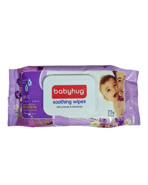 Babyhug Soothing Lavender & Chamomile Wipes - 72 Pieces 