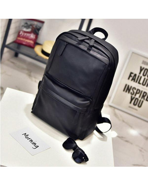 Men’s PU Leather Black Exclusive Shoulder Backpack 41001712