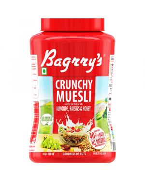 Bagrry's Crunchy Muesli With Almonds Raisins & Honey - 1 kg
