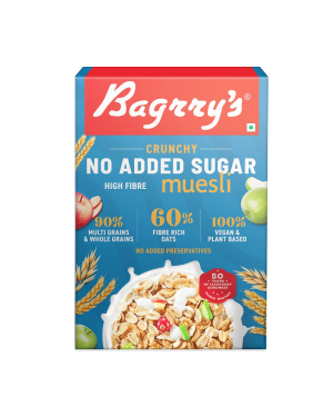 Bagrrys No Added Sugar Crunchy Muesli 500 Gm