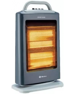 Bajaj Halogen Heater - 260089 Bajaj RH3H Room Heater 3 Rod Halogen Heater in Grey Color