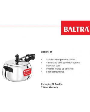 Baltra BPC 206 - 5L Pressure Cooker Crown SS