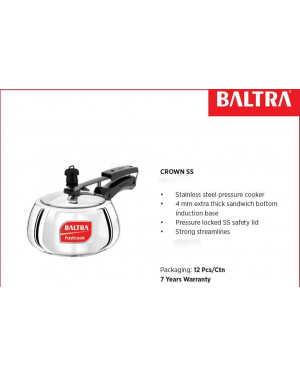 Baltra BPC 205 - 3L Pressure Cooker Crown SS