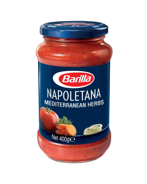 Barilla Pasta Sauce - Napoletana 400 gm | Non - GMO Project Verified | Vegan | Gluten free | No added Colour or Presevatives