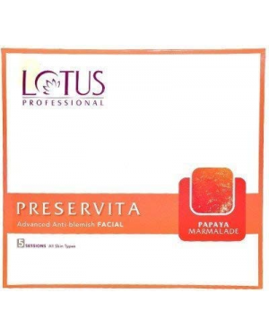 Lotus Professional Preservita Advanced Anti-Blemish Papaya Marmalade Facial Kit 450gm