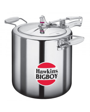 Hawkins Bigboy Pressure Cooker, 22 Litre, Silver (BB22)