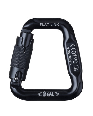 Beal Flat Link Triple Lock Karabiner – Black