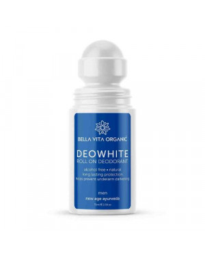 Bella Vita Organic Deo White Underarm Whitening Natural Roll On Deodorant For Men - 75ml