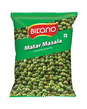 Bikano Namkeen Masala Matar Crunchy Spicy Green Peas 200 g