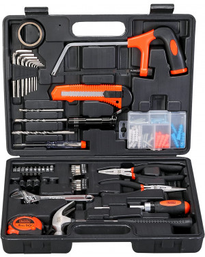 Black + Decker Hand Tool Kit 108 pcs Set, Perfect for Households (BMT108C)