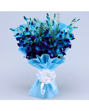 Mesmerising Blue Orchids Bouquet Flowers